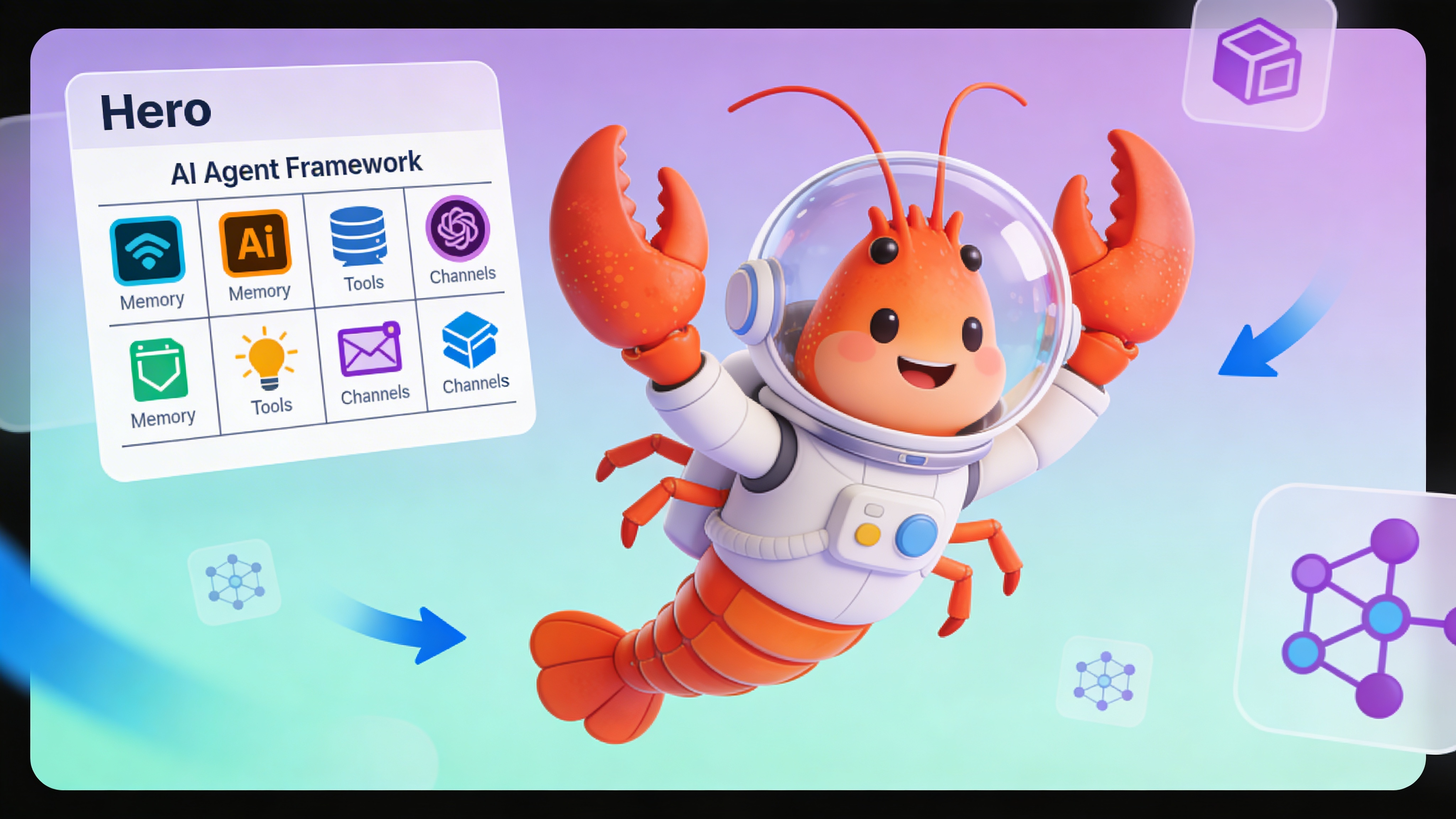AI agent orchestration platforms comparison matrix header diagram showing seven framework logos and key capability icons