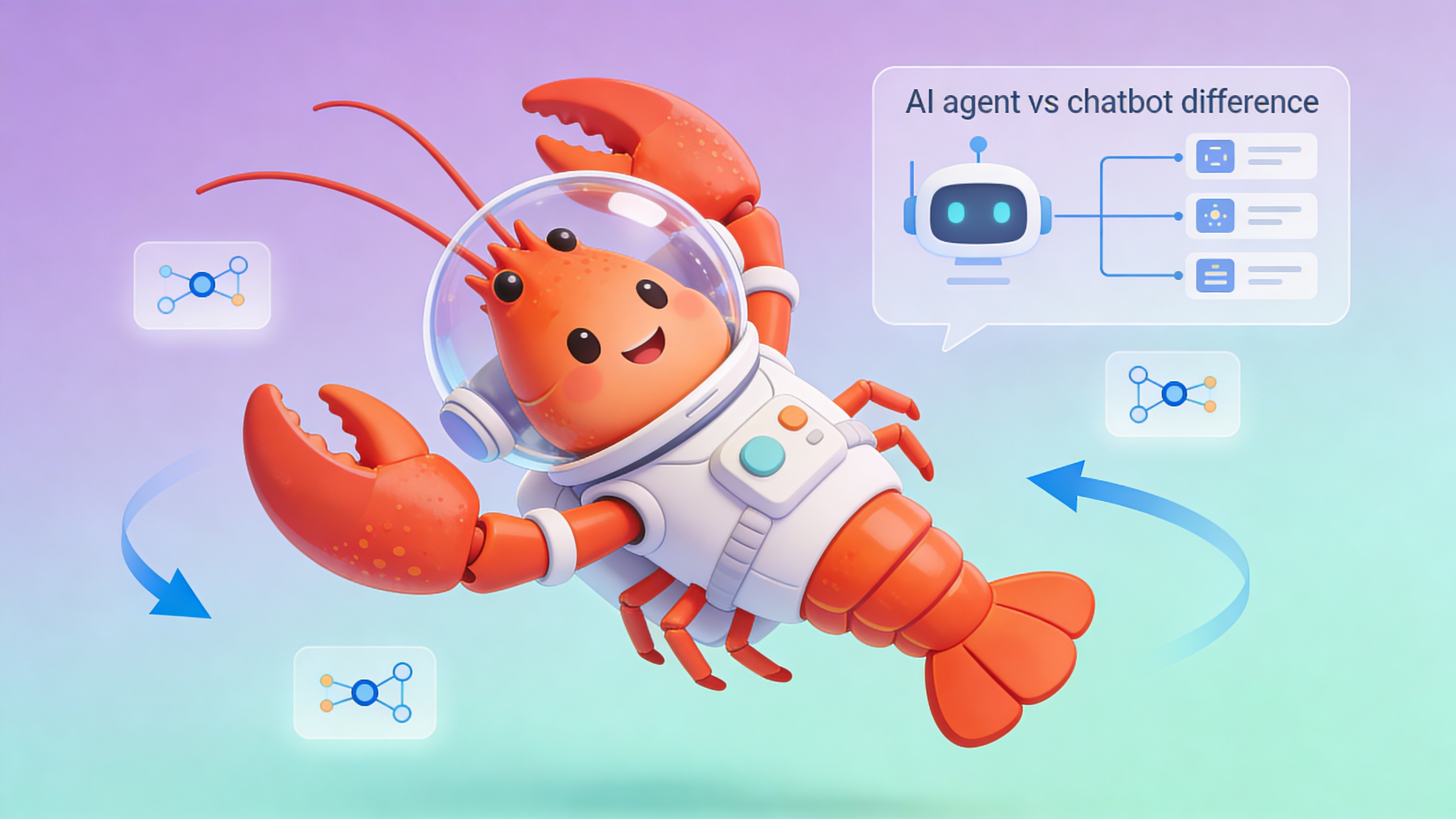AI Agents vs Chatbots visual comparison
