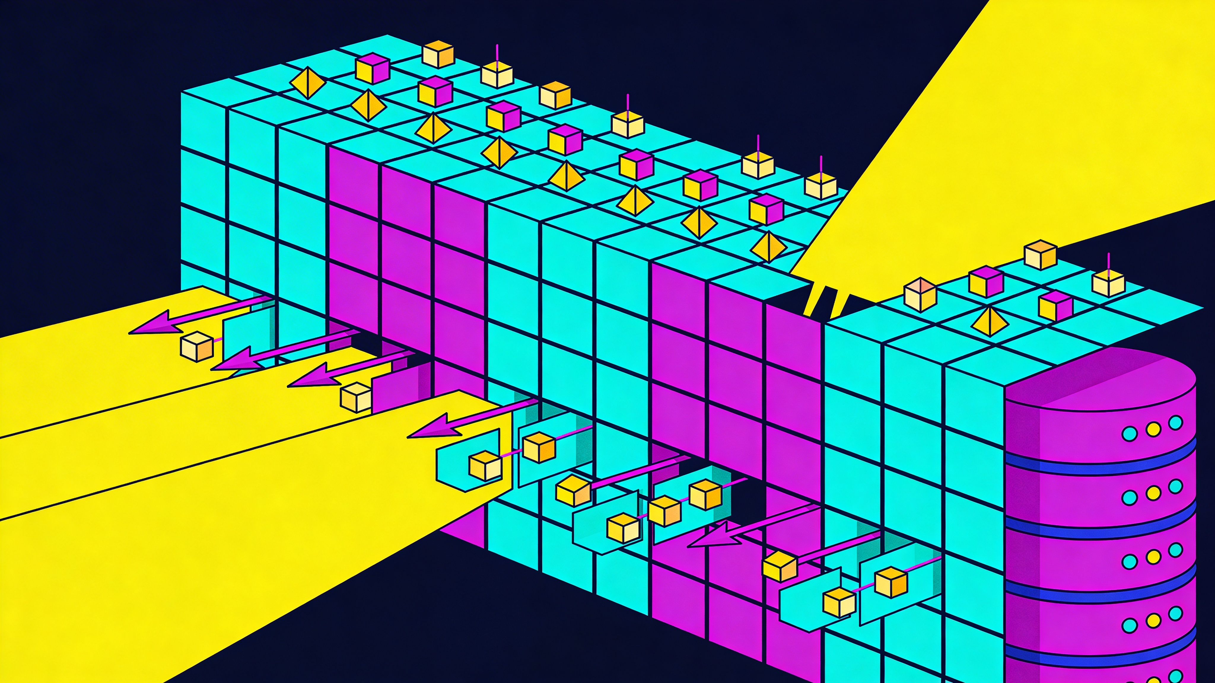 Vector data in AI systems illustrating efficient storage and indexing.